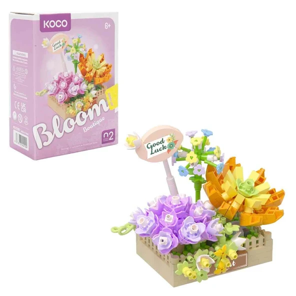 Boutique Sukulent Karışımı Yapım Blokları (295 Parça) | KOCO Botanik Hobi Seti ürün görseli 1