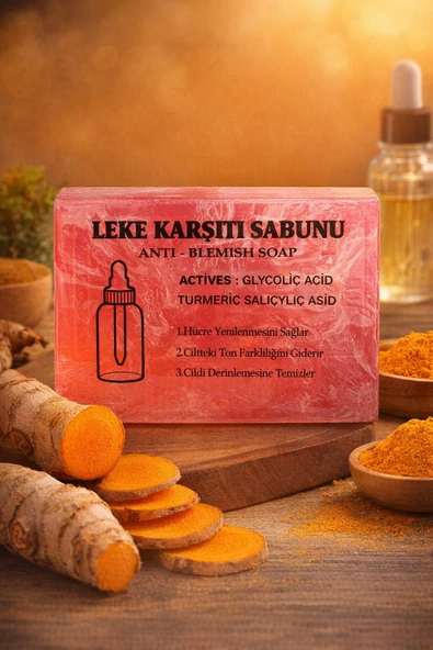 Herbliss Leke Karşıtı Sabun | Glikolik Asit-Zerdeçal-Salisilik Asit 100 Gr ürün görseli 1