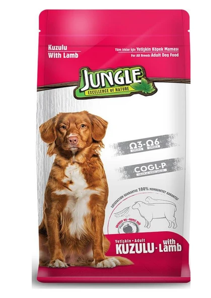 Jungle Kuzu Etli Yetişkin Köpek Maması 15 Kg ürün görseli 1