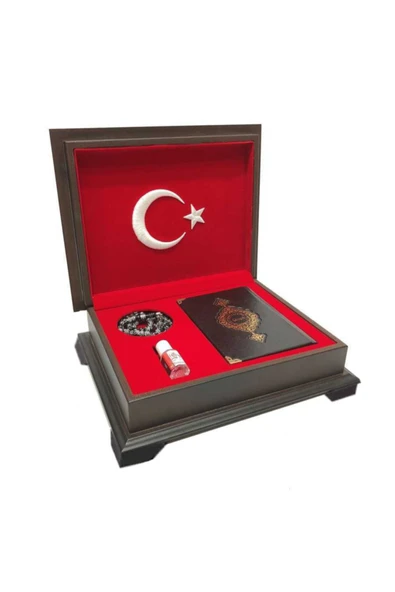 Hayrat Neşriyat Ahşap Kutulu Kur'an-ı Kerim (0353 - Çanta Boy) ürün görseli 1