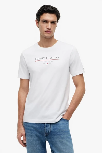 BRAND LOVE NEW RWB REG TEE Erkek Beyaz T-Shirt - MW0MW44359 ürün görseli 1
