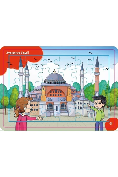 Türkiye Diyanet Vakfı Yayınları 4-6 Yaş Değerli Mekanlar Ayasofya Cami Puzzle 30 Parça ürün görseli 1