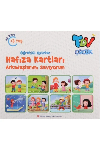 Diyanet Vakfı Yayınları Öğretici Oyunlar Hafıza Kartları Arkadaşlarımı Seviyorum Kolektif - ürün görseli 1