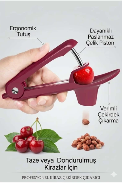 Profesyonel Kiraz Ve Vişne Çekirdeği Çıkarıcı  Paslanmaz Zeytin Çekirdek Çıkarıcı Vişne Çekirdek Çıkarıcı ürün görseli 1