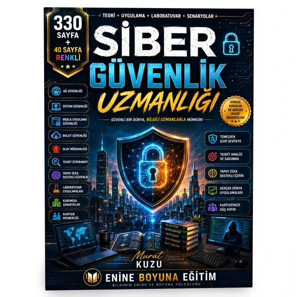 Siber Güvenlik Uzmanlığı Sıfırdan Uzmanlığa Uygulamalı Eğitim Rehberi ürün görseli 1