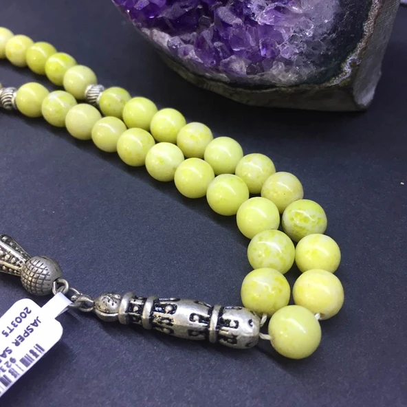 DOĞAL TAŞ JASPER SARI 8MM ürün görseli 1
