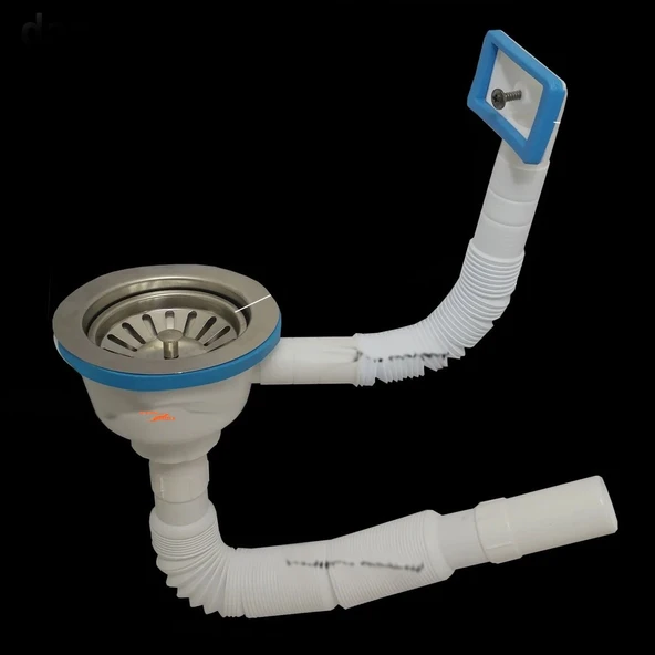 Çöpmak Körüklü Sifon Yandan Damlalıklı Lavabo Gideri ürün görseli 1