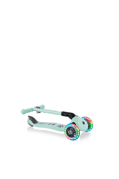 Globber Junior Fantasy Katlanabilir Işıklı Scooter - Mint - Resim 5