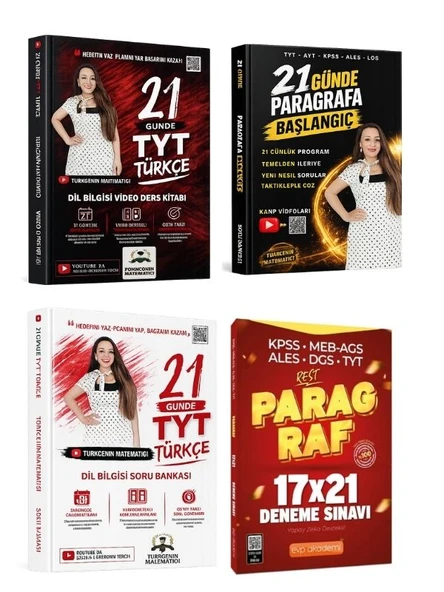 Türkçenin Matematiği TYT Paragraf Başlangıç Türkçe Vşde Ders Notları Soru Banakası Evp 17x21 Deneme ürün görseli 1
