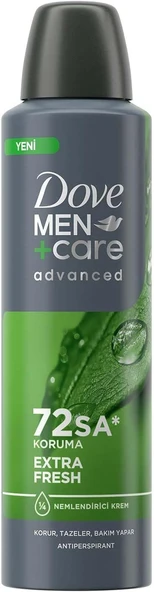 Dove Men Care Advanced Erkek Deodorant 72 Saat Koruma Extra Fresh 150 Ml ürün görseli 1