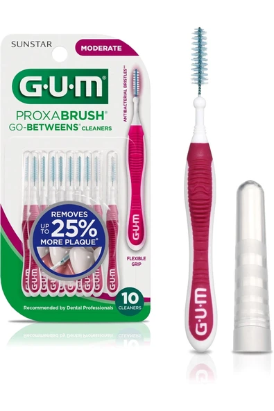 GUM Proxa Brush Go Betwens Cleaners Diş Arası Fırçası Moderate Flexible 10 Adet ürün görseli 1