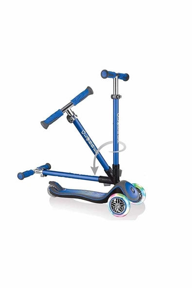 Globber Scooter Elite Deluxe Işıklı Lacivert ürün görseli 1