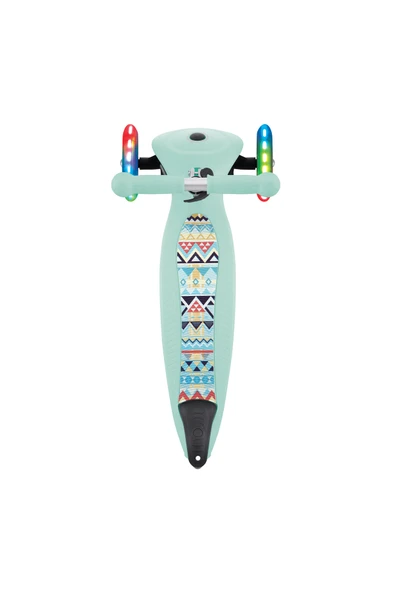 Globber Junior Fantasy Katlanabilir Işıklı Scooter - Mint - Resim 6