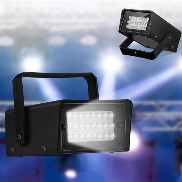32 Ledli Ayarlanabilir Strobe Sahne Işığı Pm-25925 ürün görseli 1