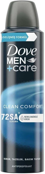 Dove Men Care Clean Comfort Sprey Deodorant 150 Ml ürün görseli 1