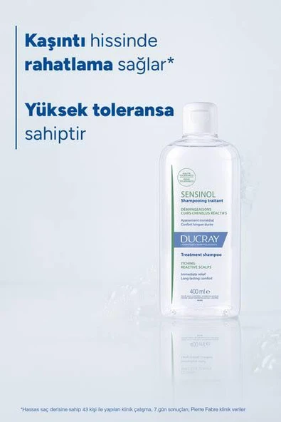 Ducray Sensinol Shampooing Traitant 400 ml - Resim 2