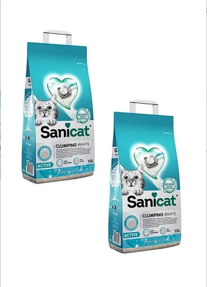 Sanicat MARSİLYASABUNLU TOPAKLANAN KEDİ KUMU 10 KG 2 ADET ürün görseli 1