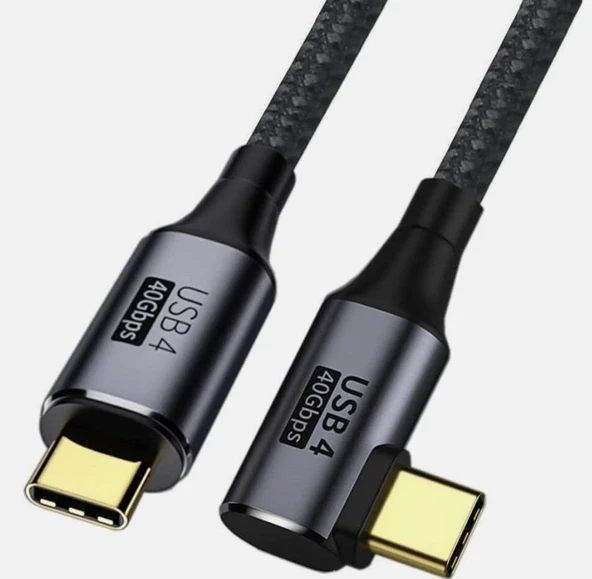 USB4 Thunderbolt 4 Type-C Male Cable 40Gbps 8K Video 100W Charger ürün görseli 1