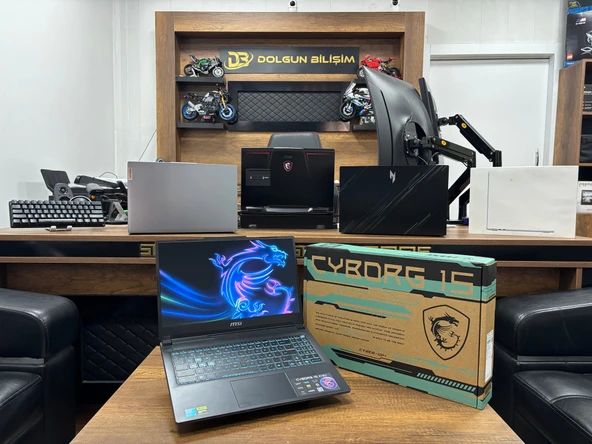 MSI Cyborg 15 A13UC-2087XTR i5-13420H 16GB 512GB RTX3050 15.6" Oyuncu Notebook (İKİNCİ EL) ürün görseli 1