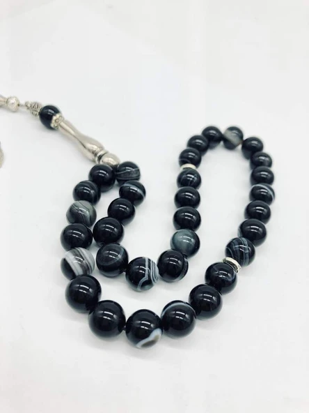 OSMANLI SARAYI AKİK GÖZ 33LU 10MM TESBİH ürün görseli 1