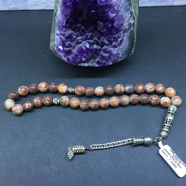 DOĞAL TAŞ JASPER KIRMIZI 8MM - Resim 2