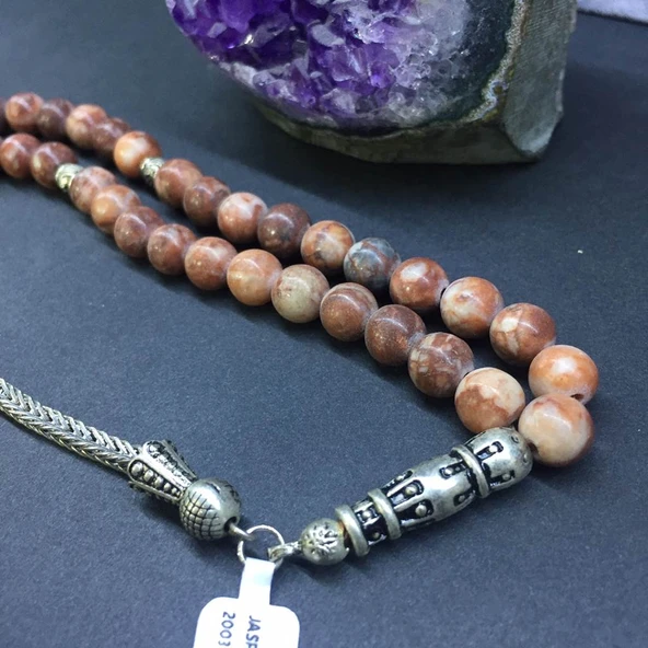 DOĞAL TAŞ JASPER KIRMIZI 8MM ürün görseli 1