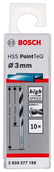 Bosch HSSPointTeQ Metal Matkap Ucu 3,0 mm 10"lu ürün görseli 1