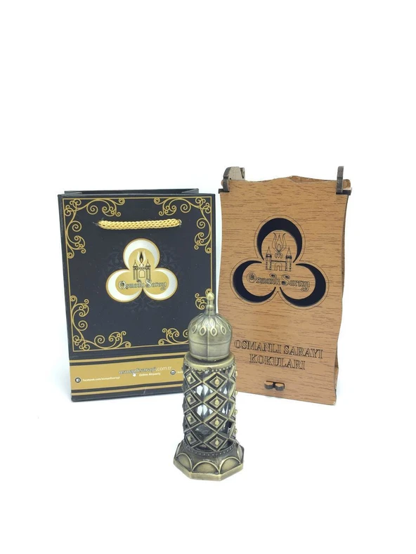 OSMANLI SARAYI GÖZDE SULTAN KOKUSU BRONZ ÖZEL TASARIM ŞİŞE 4GR ürün görseli 1
