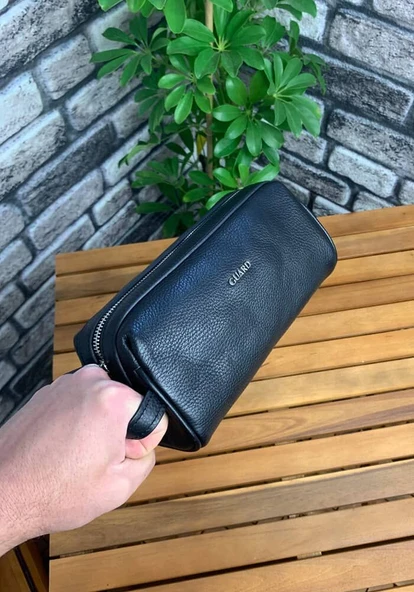 Guard Siyah Hakiki Deri Unisex El Çantası // GRD260701WT1340 ürün görseli 1