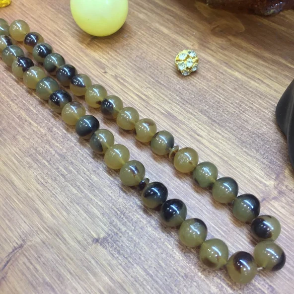 HAYVANSAL GALANİT (BAĞA) 33 9MM TESBİH - Resim 2