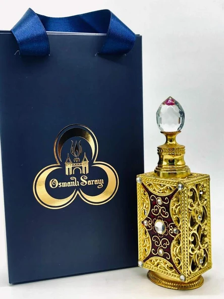 OSMANLI SARAYI HÜRREM SULTAN KOKUSU SARI KARE TASARIM ŞİŞE 12GR ürün görseli 1