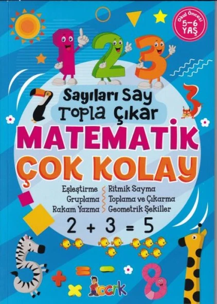 Sayıları Say Topla Çıkar Matematik Çok Kolay - 5-6 Yaş ürün görseli 1