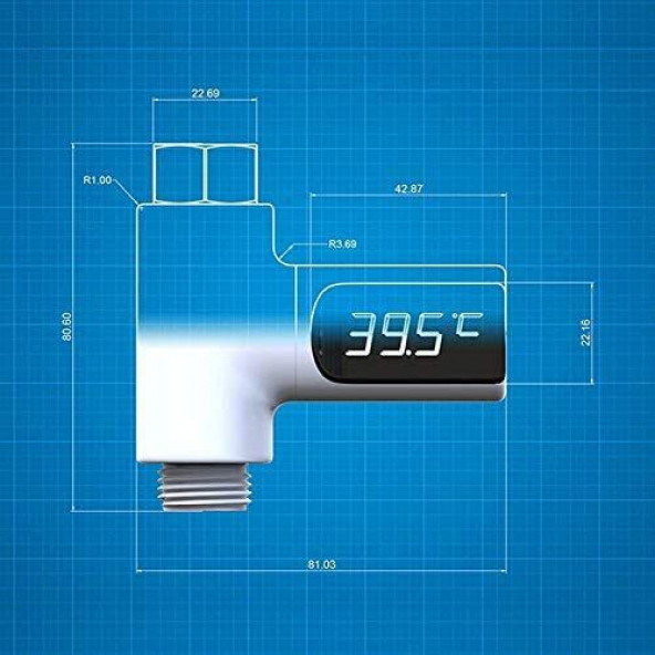 OEM LS-01 Dijital Duş Termometresi - Resim 4