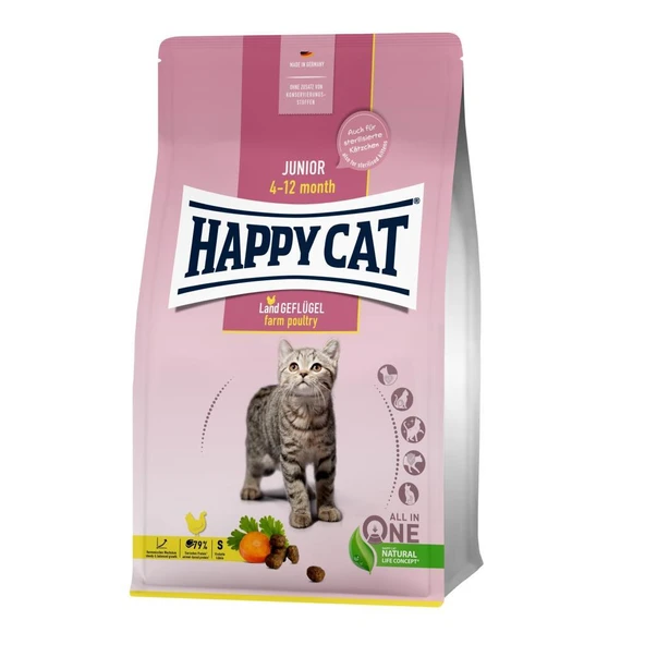 Happy Cat Junior Geflügel Yavru Kedi Maması 4 Kg ürün görseli 1