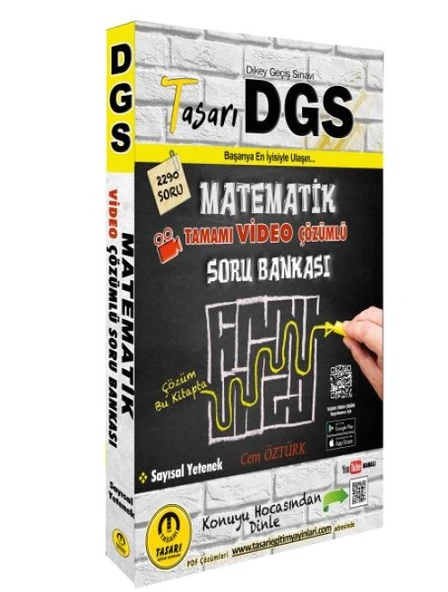 Tasarı DGS Matematik Video Çözümlü Soru Bankası ürün görseli 1