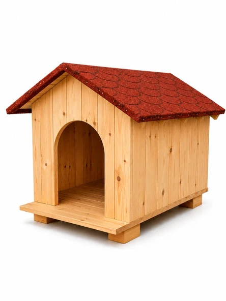Kumsal Concep Ahşap Kedi ve Köpek Kulübesi - Su Geçirmez Çatılı Bahçe Kulübesi ürün görseli 1