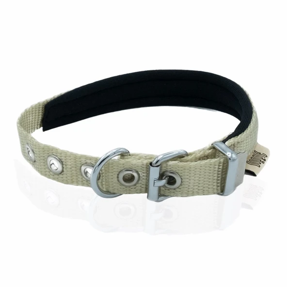 Softlu Köpek Boyun Tasması 1,5 cm x 35 cm Haki ürün görseli 1