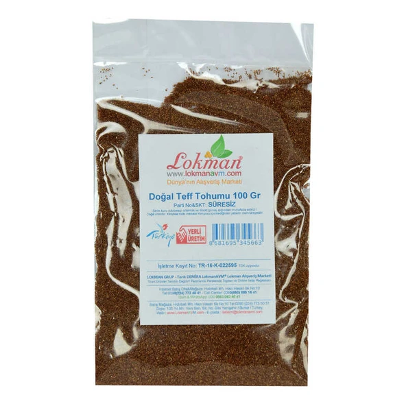 Doğal Teff Tohumu 100 Gr Paket - Resim 2