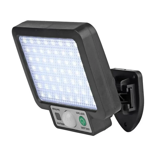 Jx-F56 Solar Panelli Hareket Sensörlü Üç Modlu Duvar Lambası - Resim 3