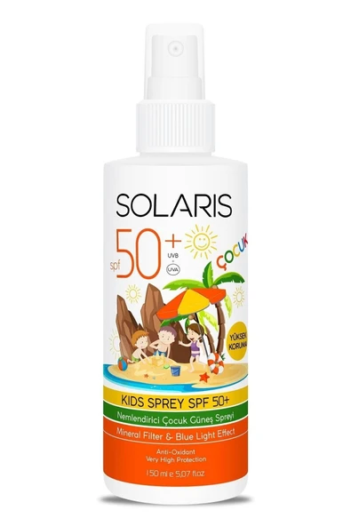 Çocuk Güneş Kremi Kolay Emilen Sprey Spf 50 Hassas Ciltler Için Yüksek Koruma 150 ml ürün görseli 1