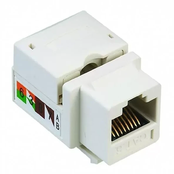 Rj45 Şase Utp Cat6 8P8C 90° Keystone ürün görseli 1