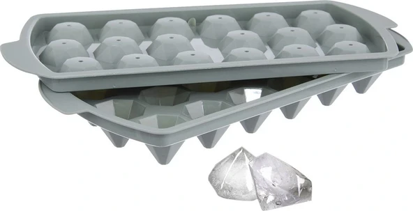 Diamond Elmas Şeklinde Buz Kalıbı Bölmeli - Resim 3