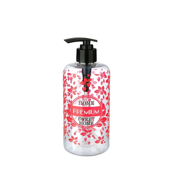 Şeffaf Sıvı Sabunluk Yuvarlak Plastik 500 Ml ürün görseli 1