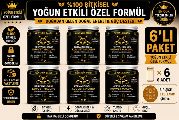 Kuvvet Macunu Bitkisel Atom Güç Enerji ve Performans Desteği (17gr x 6 Şişe) ürün görseli 1