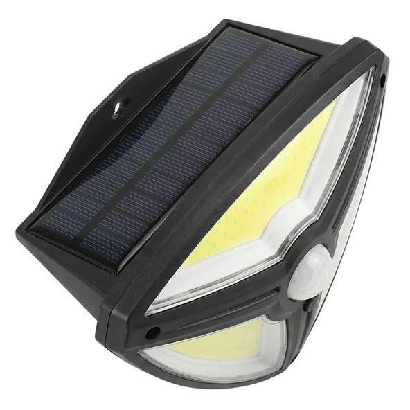Mx-1219B 150 Cob Ledli Sensörlü 3 Modlu Solar Duvar Lambası - Resim 2