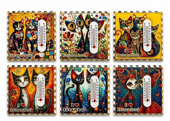 Tasarımı İstanbul Temalı Buzdolapı Süsü Magnet Alk5406 ürün görseli 1