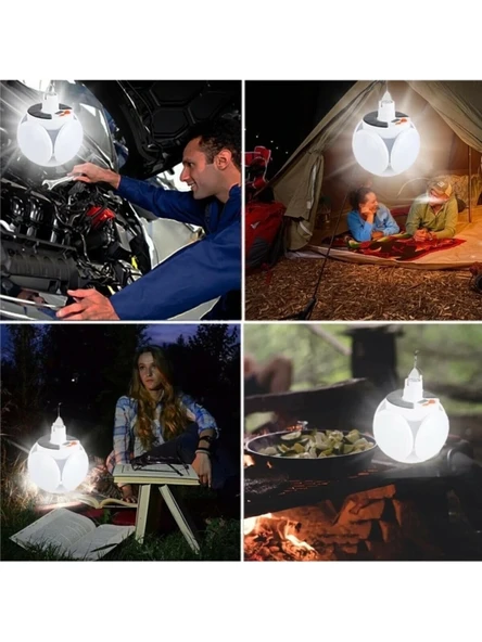P-038 Solar Güneş Usb Sarjli 5 Kanatlı - Resim 2