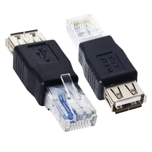 Rj 45 Erkek Usb A Dişi Ethernet Çevirici ürün görseli 1