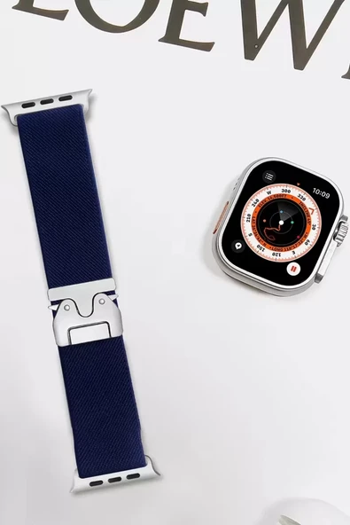 Watch 42Mm Forest Kumaş Kordon - Lacivert - Resim 2