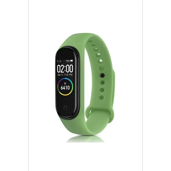 Mi Band 4 Klasik Kordon - Yeşil - Resim 2